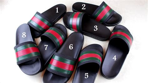 gucci flip flops mens six fake|gucci slides are they real.